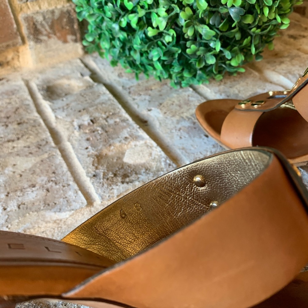 CELINE cognac brown leather mule sandals 6B - Picture 7 of 8
